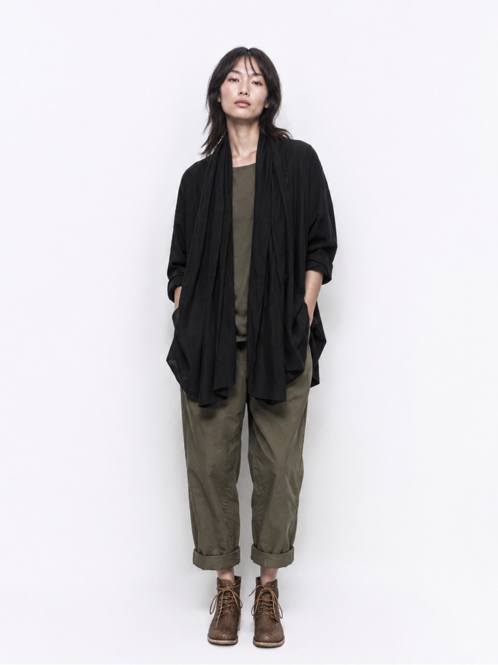 100% linen SIMPLE by Trista Mexican designer kimono jacket